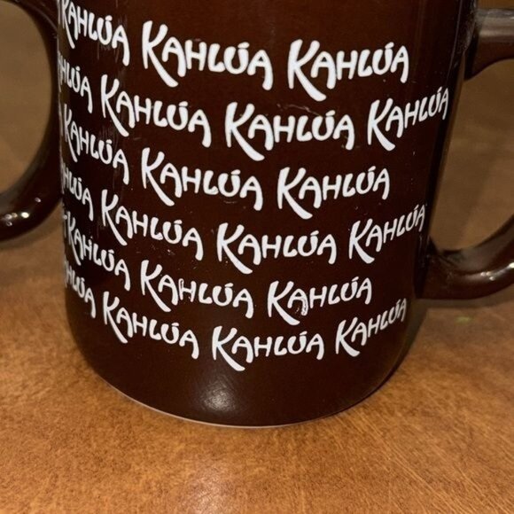 Kahlua Logo Brown Coffee Mug Set Of 3 - Picture 3 of 6